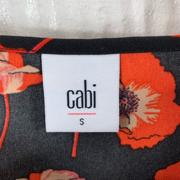 CABI #3251 Flanders Poppy Top Small - Picture 3 of 6